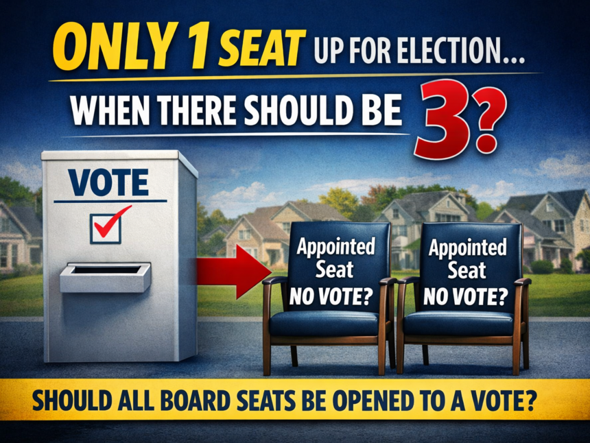 Position Voting Tickets Why Are Only 1 of 3 Board Positions Being Opened for Election—When 2 ...